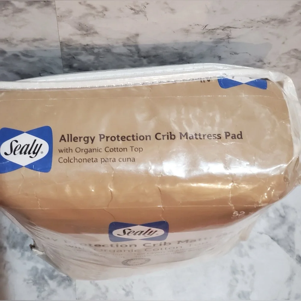 Allergy Protection Crib Mattress Pad With Organic Cotton Pad